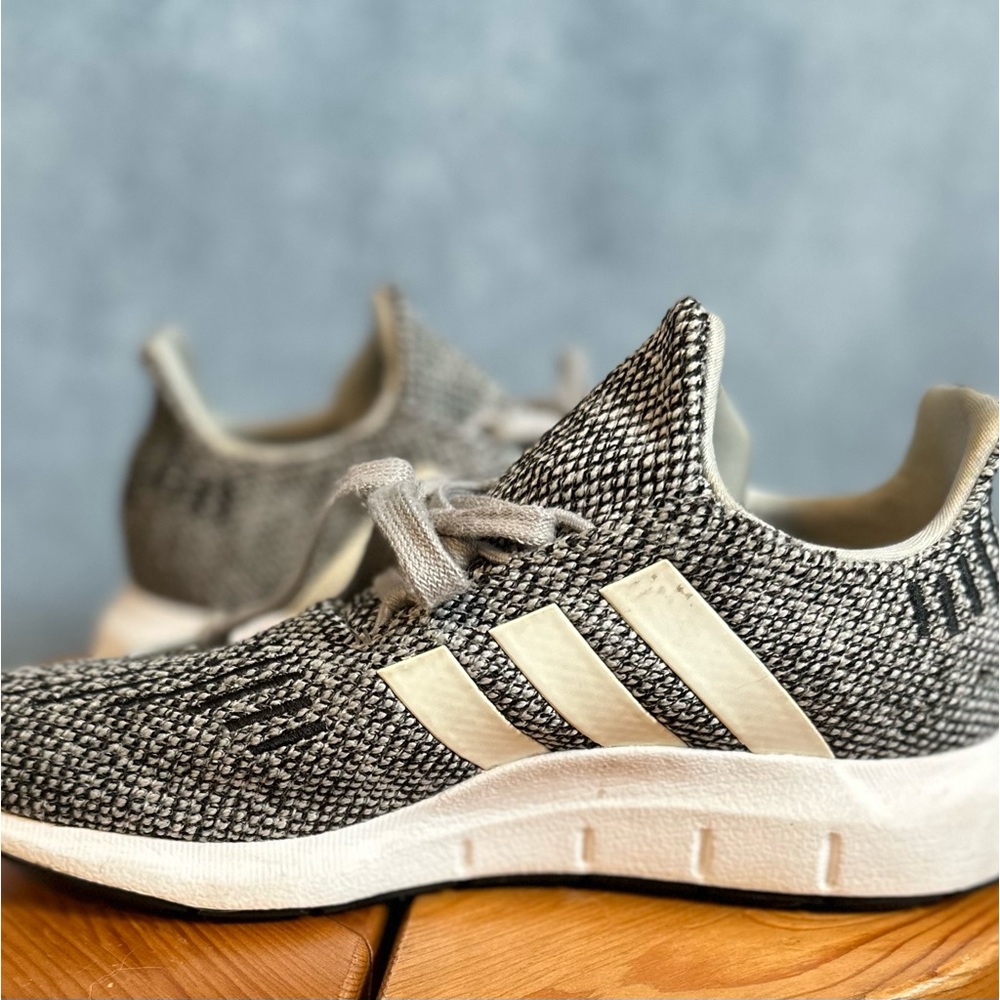 Adidas Kids' Black and White Sneakers